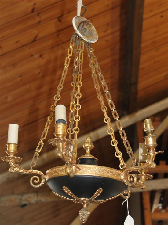 Empire style 5 branch ceiling light(-)